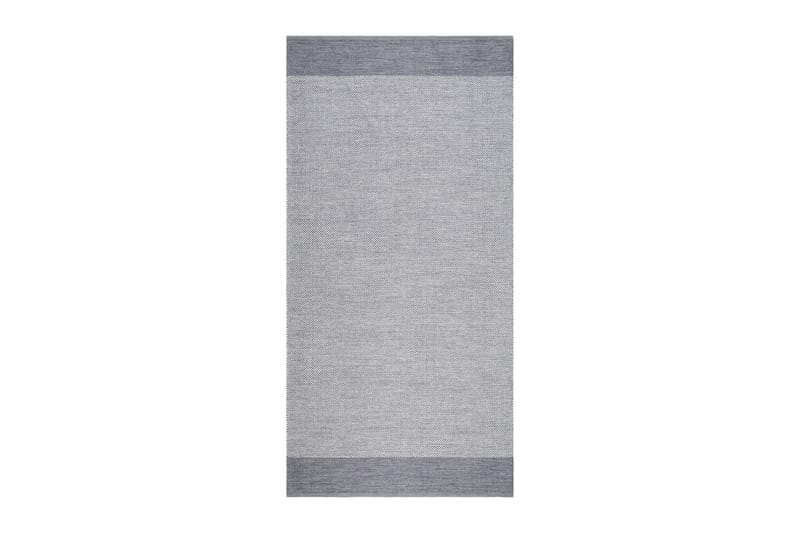 Alva Bomullsmatta 75x150 cm Oval - Grå - Textil & mattor - Mattor - Modern matta - Bomullsmatta