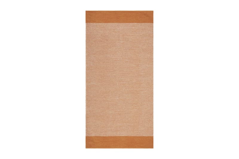 Alva Bomullsmatta 75x150 cm Oval, Orange