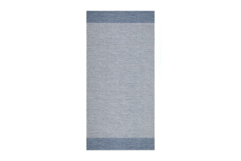 Alva Bomullsmatta 75x280 cm Oval - Blå - Textil & mattor - Mattor - Modern matta - Bomullsmatta