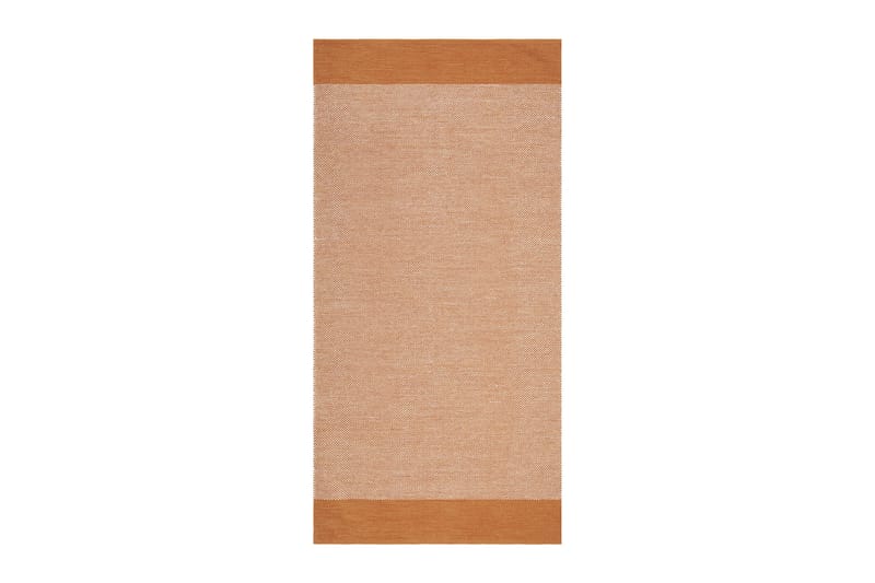Alva Bomullsmatta 75x280 cm Oval - Orange - Textil & mattor - Mattor - Modern matta - Bomullsmatta