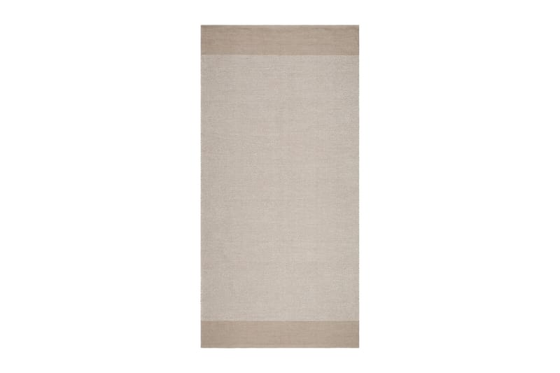 Alva Bomullsmatta 75x280 cm Oval - Sand - Textil & mattor - Mattor - Modern matta - Bomullsmatta