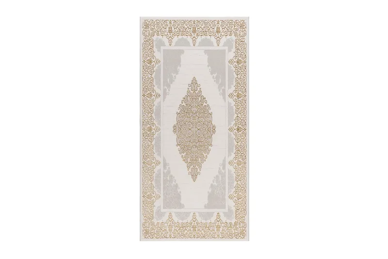 Ankara Wiltonmatta 80x300 cm, Beige/Guld