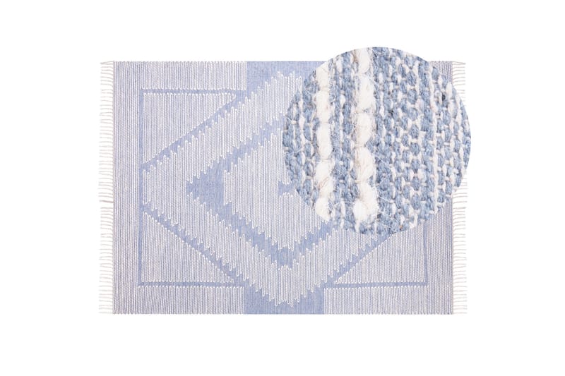 Ansar Bomullsmatta 160x230 cm - Blå - Textil & mattor - Mattor - Modern matta - Bomullsmatta