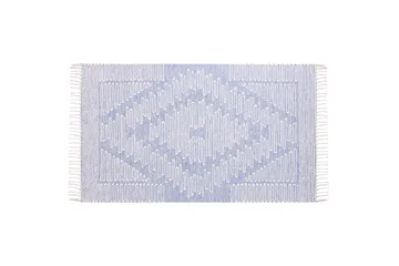 Ansar Bomullsmatta 80x150 cm - Blå - Textil & mattor - Mattor - Modern matta - Bomullsmatta