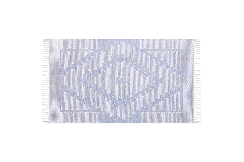 Ansar Bomullsmatta 80x150 cm - Blå - Textil & mattor - Mattor - Modern matta - Bomullsmatta