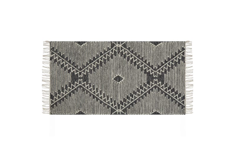 Arbaa Bomullsmatta 140x200 cm, Svart/Vit