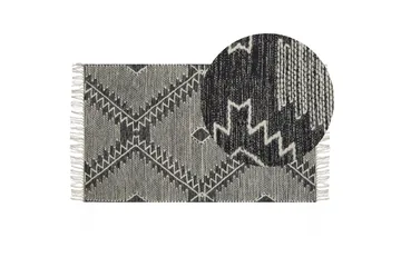 Arbaa Bomullsmatta 80x150 cm - Svart/Vit - Textil & mattor - Mattor - Modern matta - Bomullsmatta