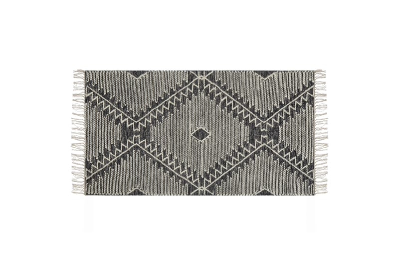 Arbaa Bomullsmatta 80x150 cm - Svart/Vit - Textil & mattor - Mattor - Modern matta - Bomullsmatta