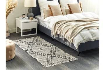 Arbaa Bomullsmatta 80x150 cm - Svart/Vit - Textil & mattor - Mattor - Modern matta - Bomullsmatta