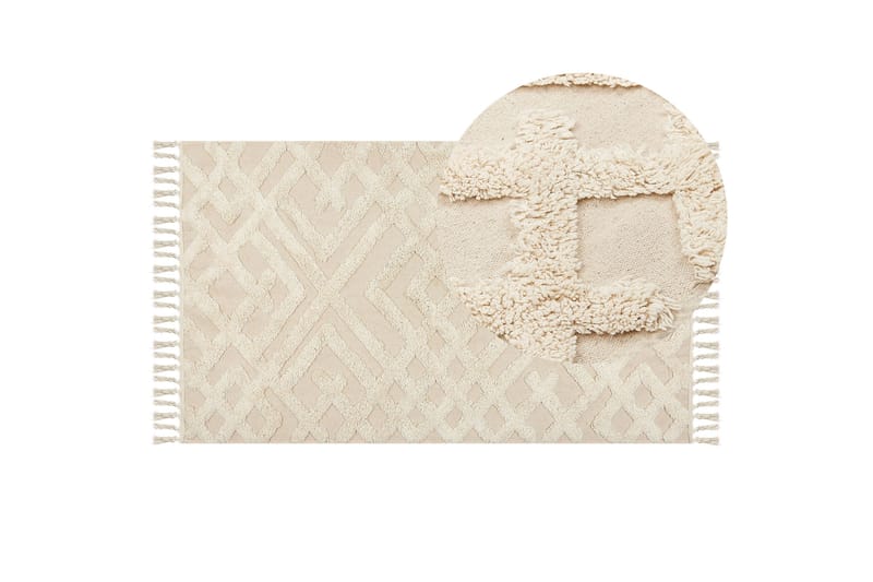 Ardahan Bomullsmatta 80x150 cm - Beige - Textil & mattor - Mattor - Modern matta - Bomullsmatta