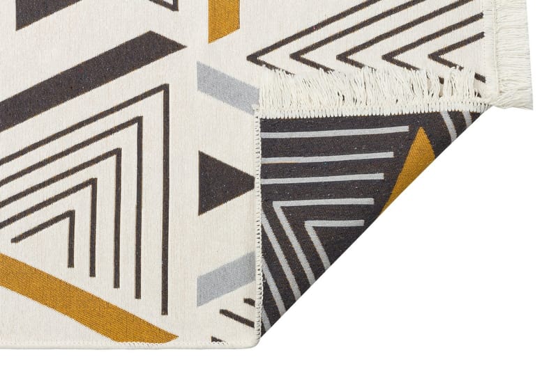 Are Bomullsmatta 160x230 cm Rektangulär - Gul/Grå - Textil & mattor - Mattor - Modern matta - Bomullsmatta