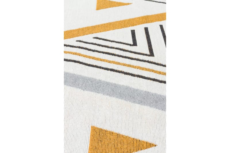 Are Gångmatta 80x150 cm Rektangulär - Gul/Grå - Textil & mattor - Mattor - Modern matta - Bomullsmatta