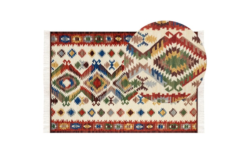 Arevik Ullmatta 200x300 cm - Röd - Textil & mattor - Mattor - Modern matta - Ullmatta