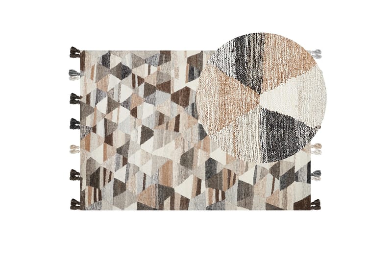 Argavand Ullmatta 160x230 cm - Beige - Textil & mattor - Mattor - Modern matta - Ullmatta