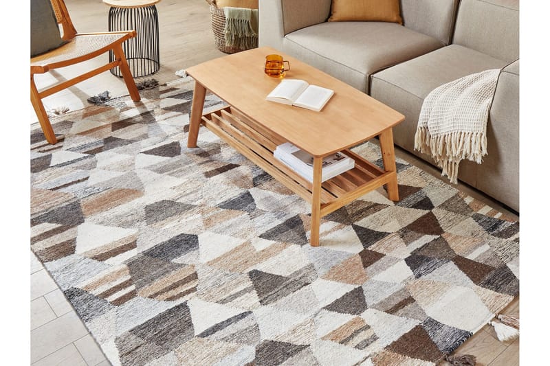 Argavand Ullmatta 160x230 cm - Beige - Textil & mattor - Mattor - Modern matta - Ullmatta