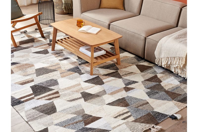 Argavand Ullmatta 200x300 cm - Beige - Textil & mattor - Mattor - Modern matta - Ullmatta