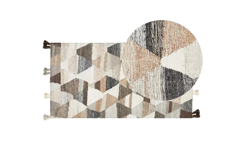 Argavand Ullmatta 80x150 cm - Beige - Textil & mattor - Mattor - Modern matta - Ullmatta