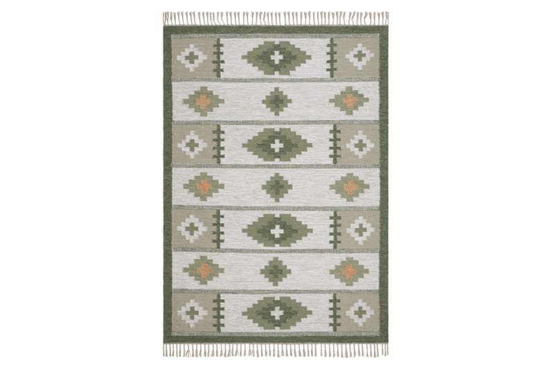 Arvika Ullmatta 140x200 cm Rektangulär - Grön - Textil & mattor - Mattor - Modern matta - Ullmatta