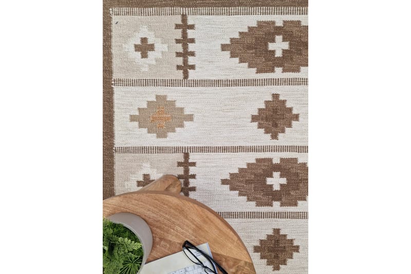 Arvika Ullmatta 160x230 cm Rektangulär - Beige - Textil & mattor - Mattor - Modern matta - Ullmatta