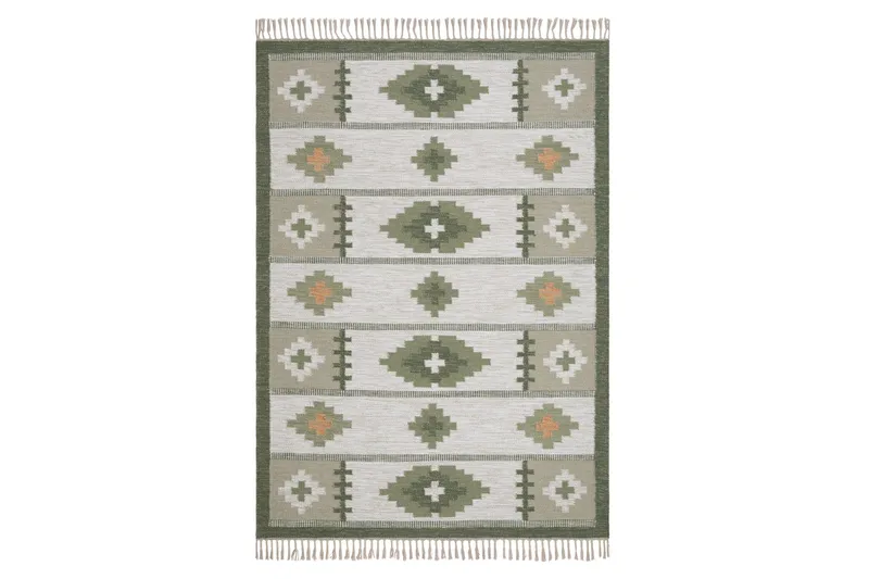 Arvika Ullmatta 160x230 cm Rektangulär - Grön - Textil & mattor - Mattor - Modern matta - Ullmatta
