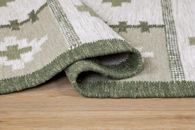 Arvika Ullmatta 200x300 cm Rektangulär - Grön - Textil & mattor - Mattor - Modern matta - Ullmatta