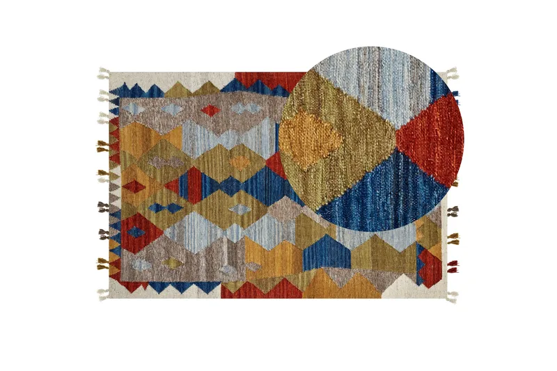 Arzakan Ullmatta 200x300 cm - Röd - Textil & mattor - Mattor - Modern matta - Ullmatta
