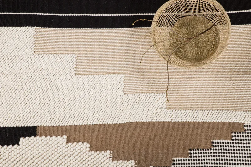 Aston Ullmatta 250x350 cm Rektangulär - Brun - Textil & mattor - Mattor - Modern matta - Ullmatta