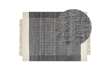 Atlanti Ullmatta 160x230 cm - Svart/Vit - Textil & mattor - Mattor - Modern matta - Ullmatta