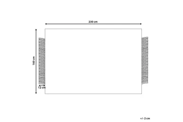 Atlanti Ullmatta 160x230 cm - Svart/Vit - Textil & mattor - Mattor - Modern matta - Ullmatta
