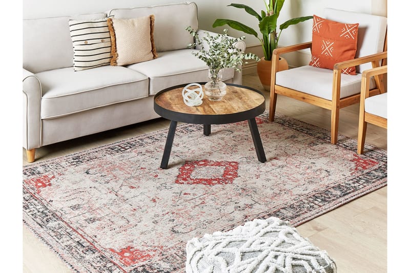 Attera Bomullsmatta 160x230 cm - Röd - Textil & mattor - Mattor - Modern matta - Bomullsmatta