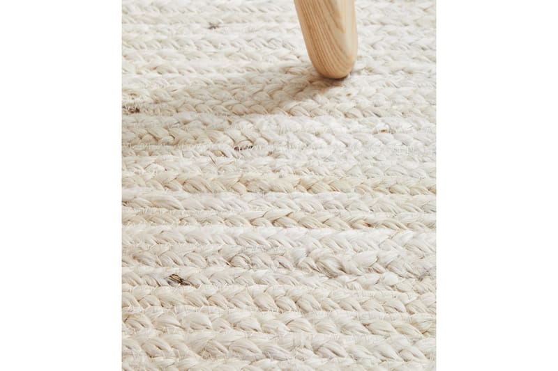 Aurditte Jutematta 120x180 cm Rektangulär - Vit - Textil & mattor - Mattor - Modern matta - Sisalmattor