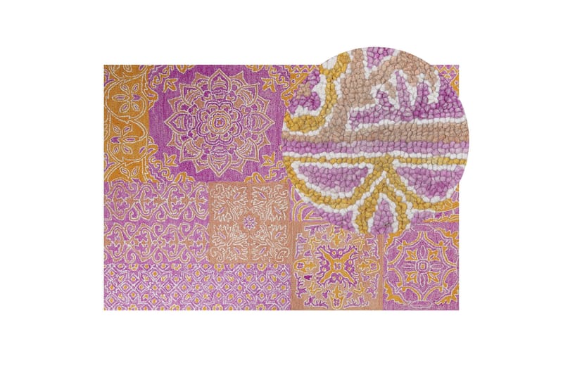 Avanos Ullmatta 140x200 cm - Rosa - Textil & mattor - Mattor - Modern matta - Ullmatta
