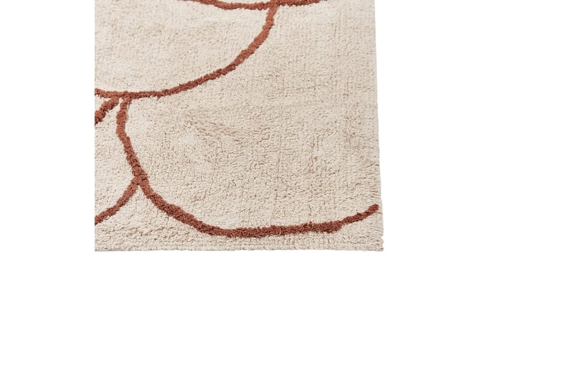 Avdan Bomullsmatta 200x200 cm Kvadratisk - Beige - Textil & mattor - Mattor - Modern matta - Bomullsmatta