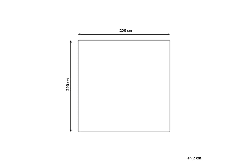 Avdan Bomullsmatta 200x200 cm Kvadratisk - Beige - Textil & mattor - Mattor - Modern matta - Bomullsmatta