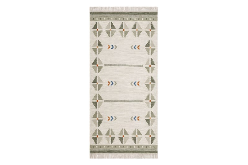 Avesta Ullmatta 80x200 cm Oval - Grön - Textil & mattor - Mattor - Modern matta - Ullmatta