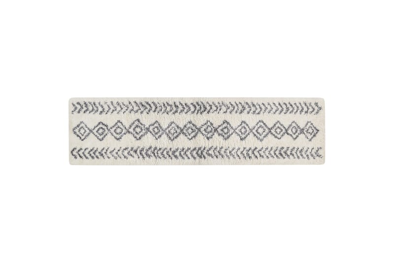 Ayrum Gångmatta 80x300 cm - Svart/Vit - Textil & mattor - Mattor - Modern matta - Ryamatta & luggmatta