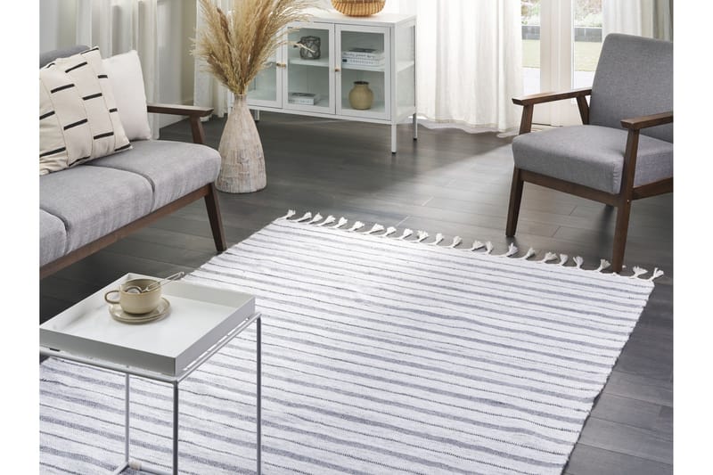 Bademli Ryamatta 140x200 cm - Grå - Textil & mattor - Mattor - Modern matta - Ryamatta & luggmatta