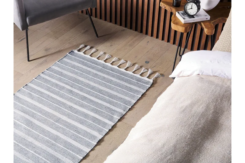 Bademli Ryamatta 80x150 cm - Grå - Textil & mattor - Mattor - Flatvävda mattor