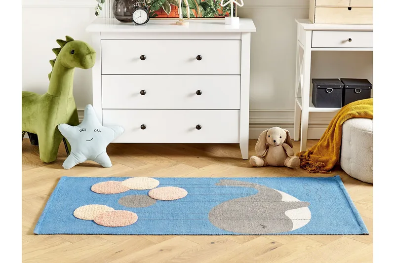 Balabang Bomullsmatta 80x150 cm - Blå - Textil & mattor - Mattor - Modern matta - Bomullsmatta