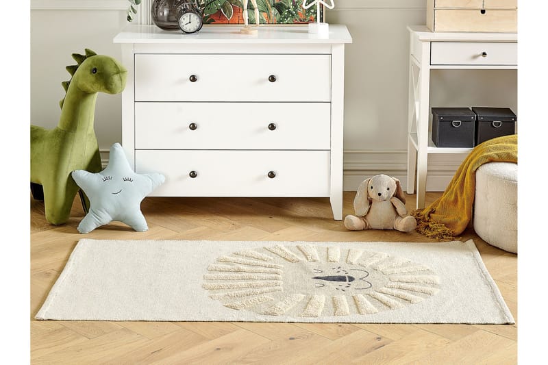 Balari Bomullsmatta 80x150 cm - Beige - Textil & mattor - Mattor - Modern matta - Bomullsmatta