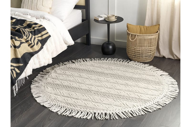 Baltalar Ullmatta 140 cm Rund, Beige