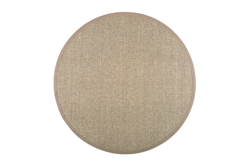 Barrakuda Matta Rund 200 cm Natur/Beige, Vm Carpet