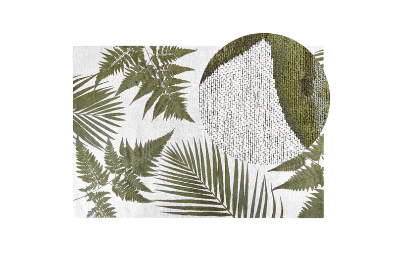 Barzah Ryamatta 140x200 cm - Grön - Textil & mattor - Mattor - Modern matta - Bomullsmatta