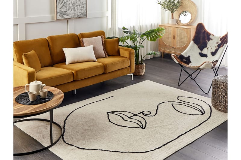 Bayir Ryamatta 140x200 cm - Beige - Textil & mattor - Mattor - Modern matta - Ryamatta & luggmatta