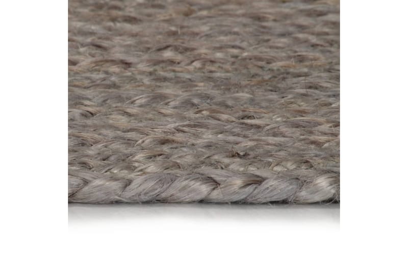beBasic Handgjord jutematta rund 180 cm grå - Grey - Textil & mattor - Mattor - Modern matta - Sisalmattor