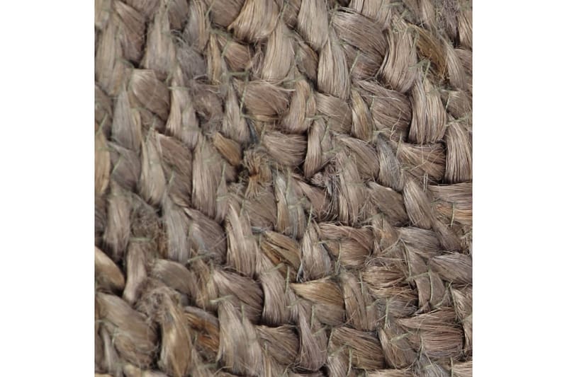 beBasic Handgjord jutematta rund 180 cm grå - Grey - Textil & mattor - Mattor - Modern matta - Sisalmattor