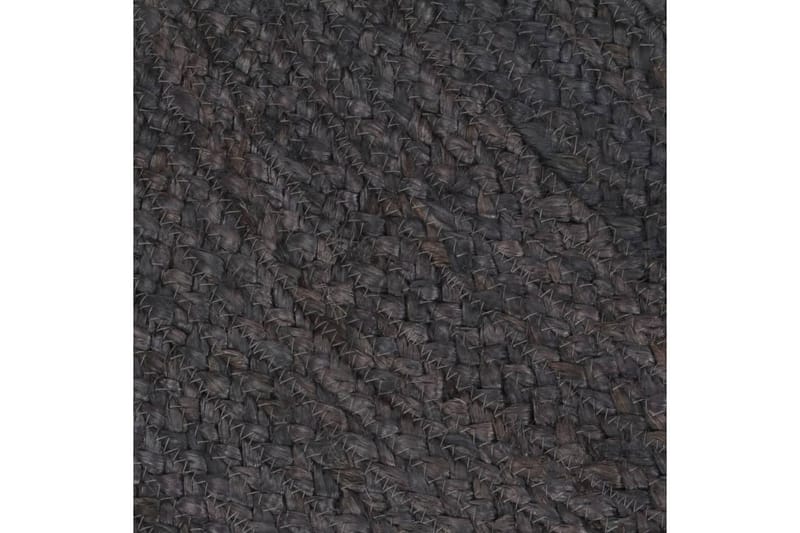 beBasic Handgjord jutematta rund 180 cm mörkgrå - Grey - Textil & mattor - Mattor - Modern matta - Sisalmattor