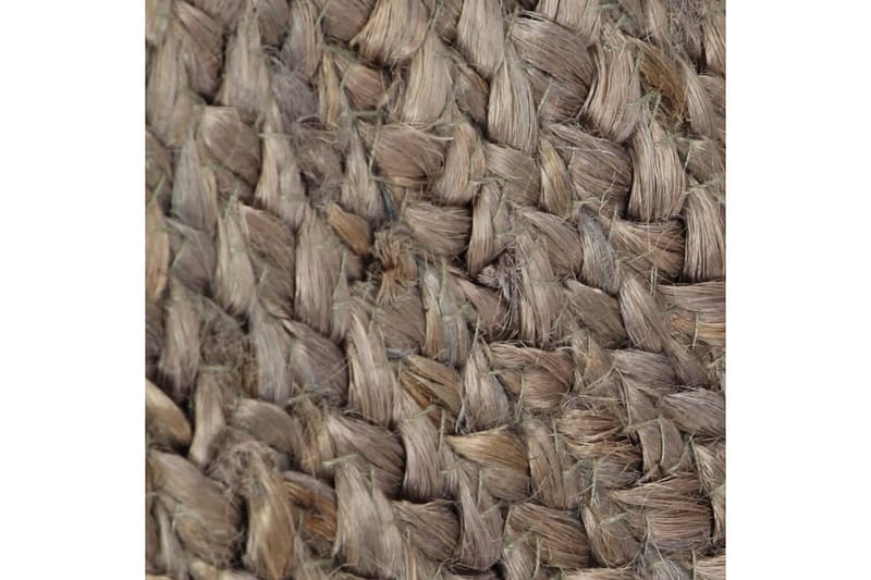 beBasic Handgjord jutematta rund 210 cm grå - Grey - Textil & mattor - Mattor - Modern matta - Sisalmattor