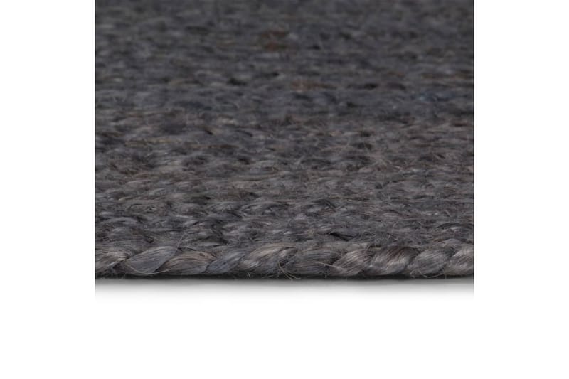 beBasic Handgjord jutematta rund 240 cm mörkgrå - Grey - Textil & mattor - Mattor - Modern matta - Sisalmattor