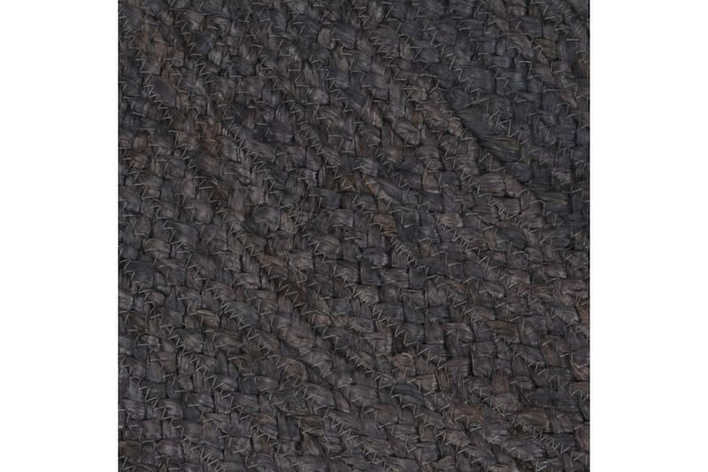 beBasic Handgjord jutematta rund 240 cm mörkgrå - Grey - Textil & mattor - Mattor - Modern matta - Sisalmattor